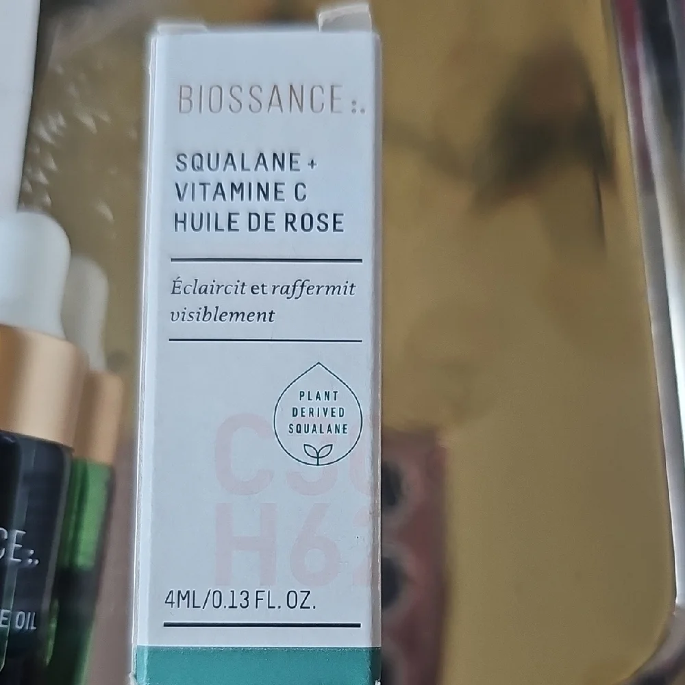 New Biossance Skincare Samples - Squalane + Peptide Phyto-Retinol Rose Oil Vit C